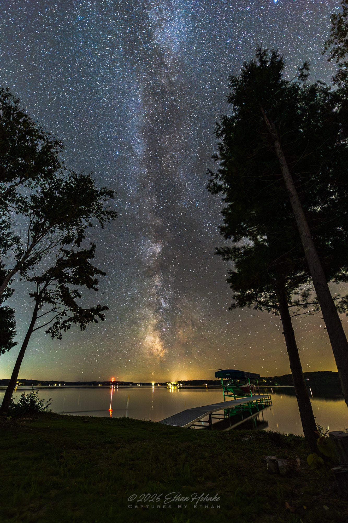 Milky Way Over Lake Leelanau (Portrait Orientation)