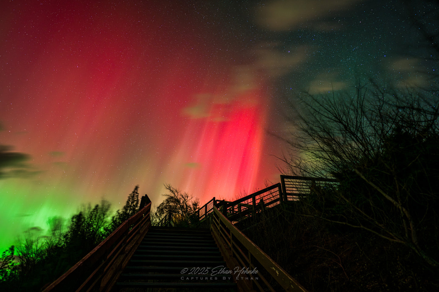 Aurora At Inspiration Point Overlook, Arcadia, Michigan