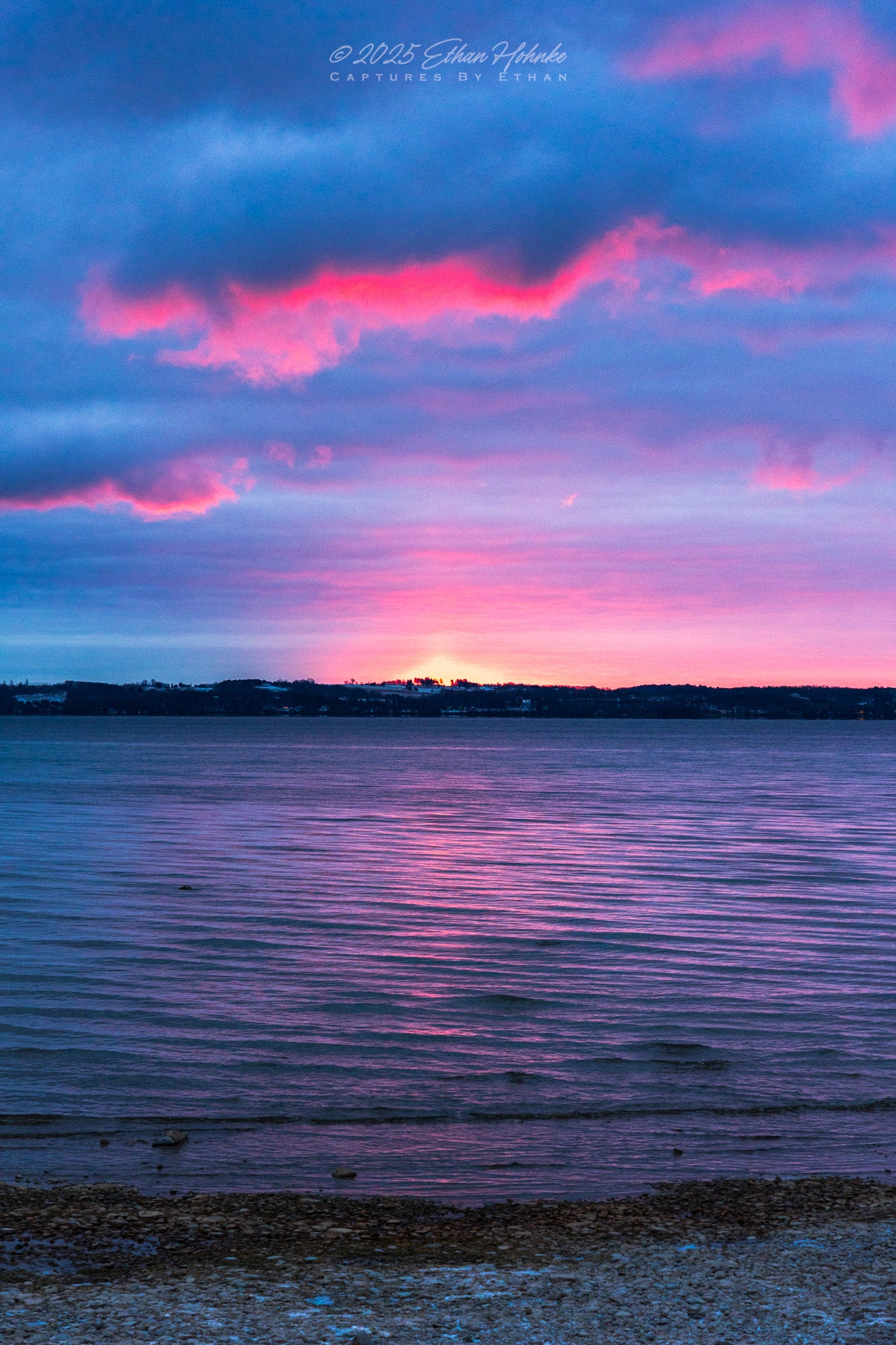 Fleeting Moments, Sunrise over Grand Traverse Bay (Portrait Orientation)